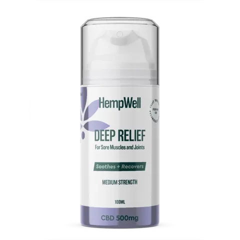 HempWell Cooling Muscle and Joint Cream | 500mg CBD | 100ml Bottle