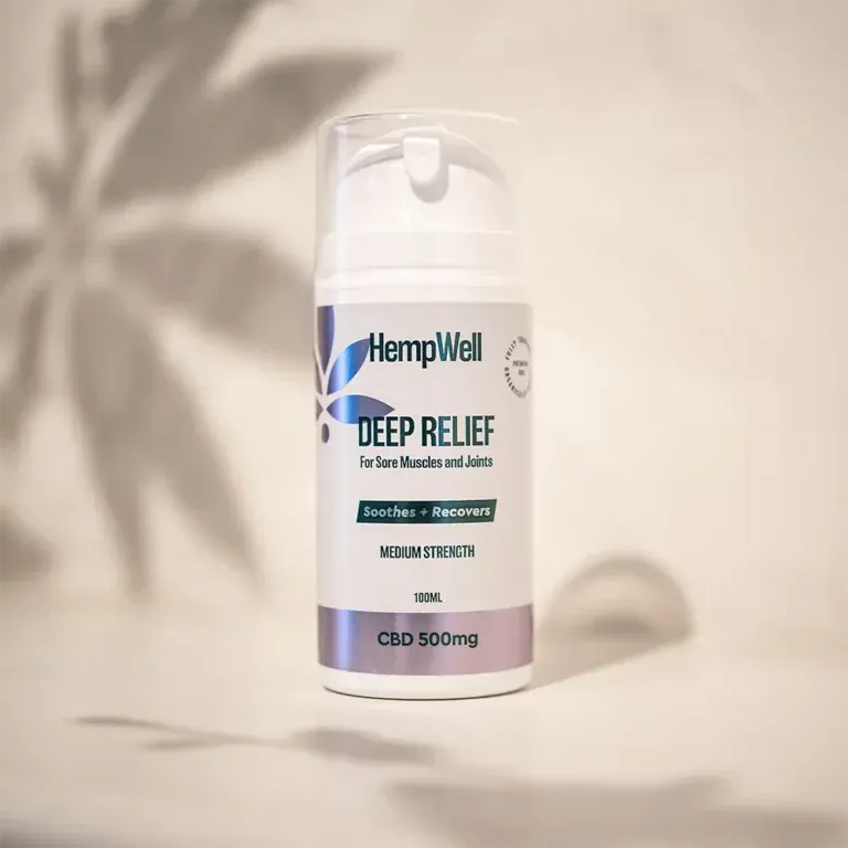 HempWell Cooling Muscle and Joint Cream | 500mg CBD | 100ml Bottle - Image 2