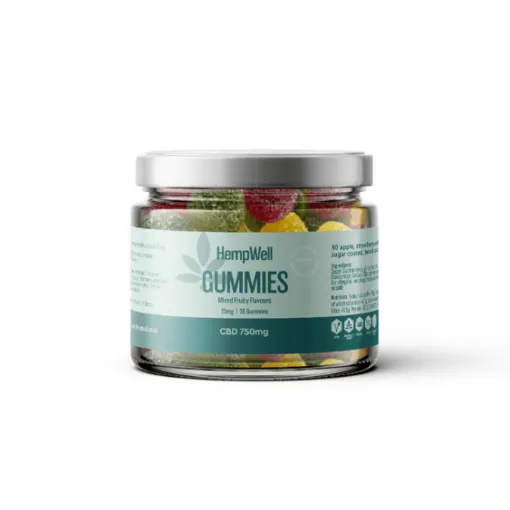 HempWell CBD Gummies | 750mg CBD | 30 pieces