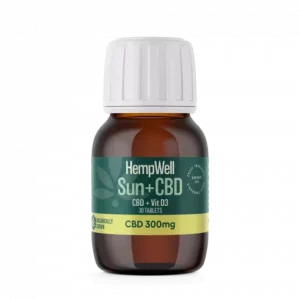 HempWell Sun and CBD Tablets | 300mg CBD | 30 x 10mg